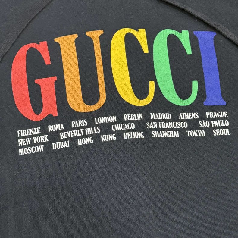 Gucci Gucci Color Logo Black Hoodie-dmc Size US M / EU 48-50 / 2 - 3 Thumbnail