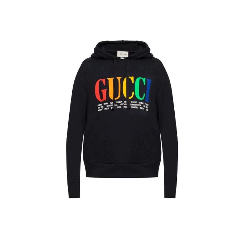 Gucci Gucci Color Logo Black Hoodie-dmc Size US M / EU 48-50 / 2 - 9 Thumbnail