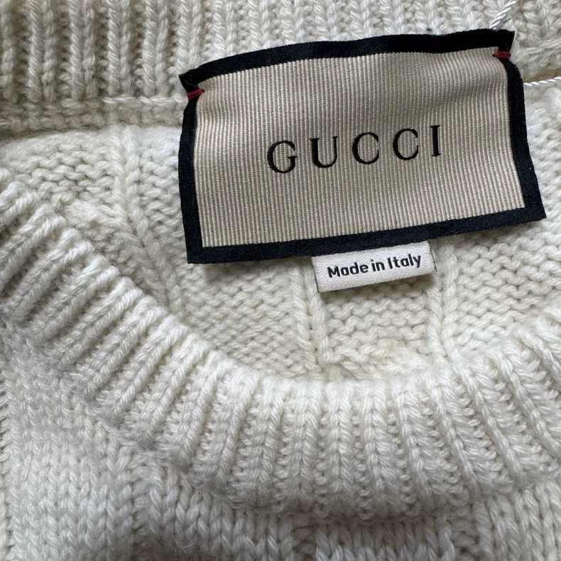 Gucci Gucci Red Green Striped Cable Knit Sweater-dmc Size US S / EU 44-46 / 1 - 3 Thumbnail