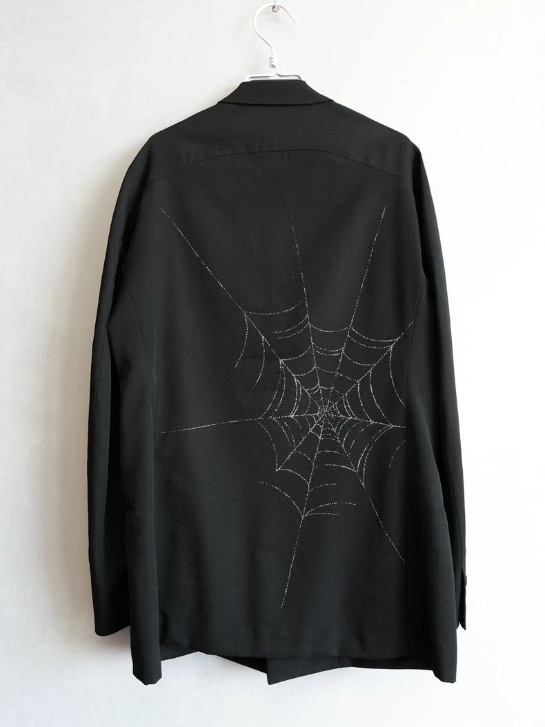 Yohji Yamamoto Black Wool Spider Web Jacket-dmc Size US M / EU 48-50 / 2 - 3 Thumbnail