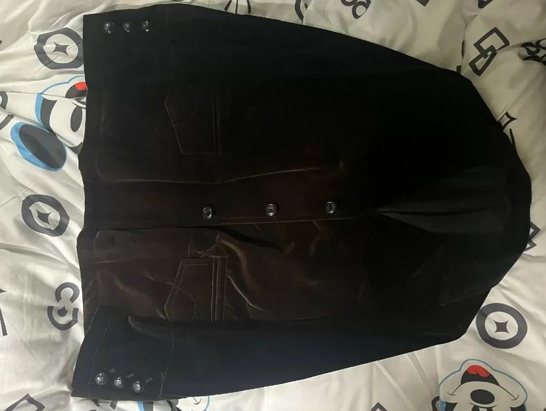 Number (N)ine Velvet Jacket with Unique Style-dmc Size US M / EU 48-50 / 2 - 3 Thumbnail