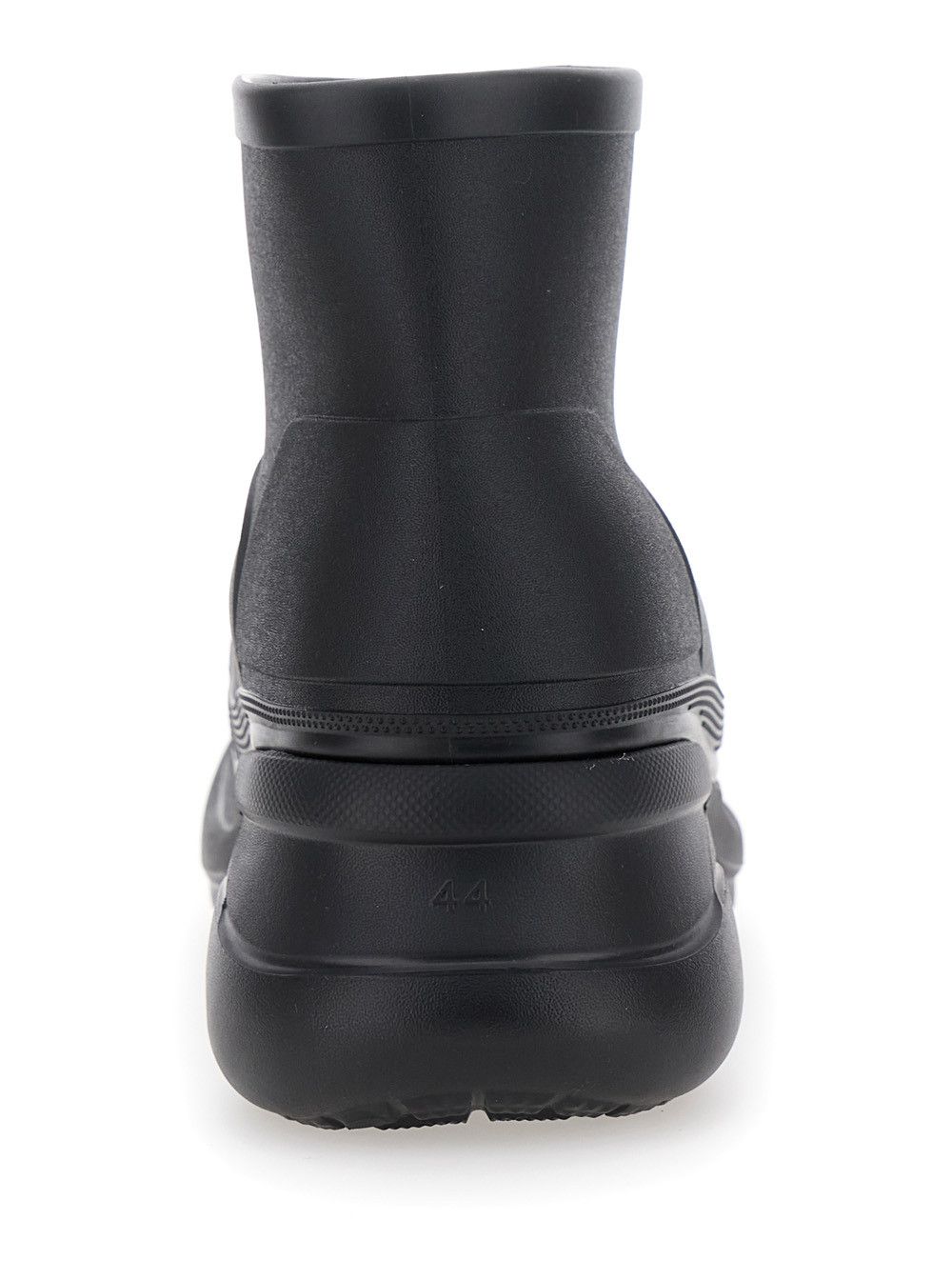 Balenciaga 'Crocs' Black Ankle Boots with Embossed Logo on the Front in Tech Fabric Man Size US 11 / EU 44 - 4 Thumbnail