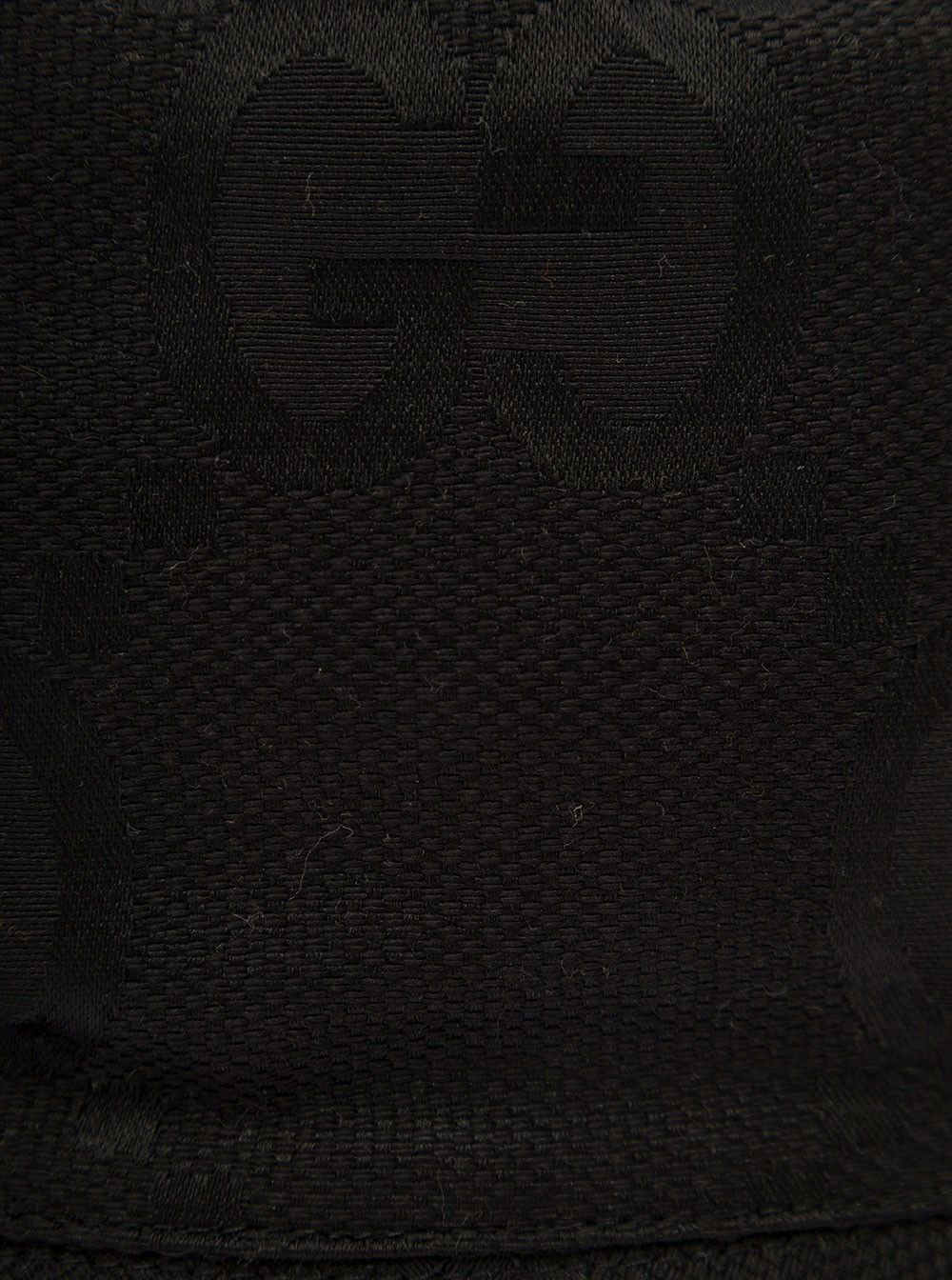 Gucci Black Bucket Hat with Leather Trimmings in GG Jumbo Canvas Man Size ONE SIZE - 3 Thumbnail