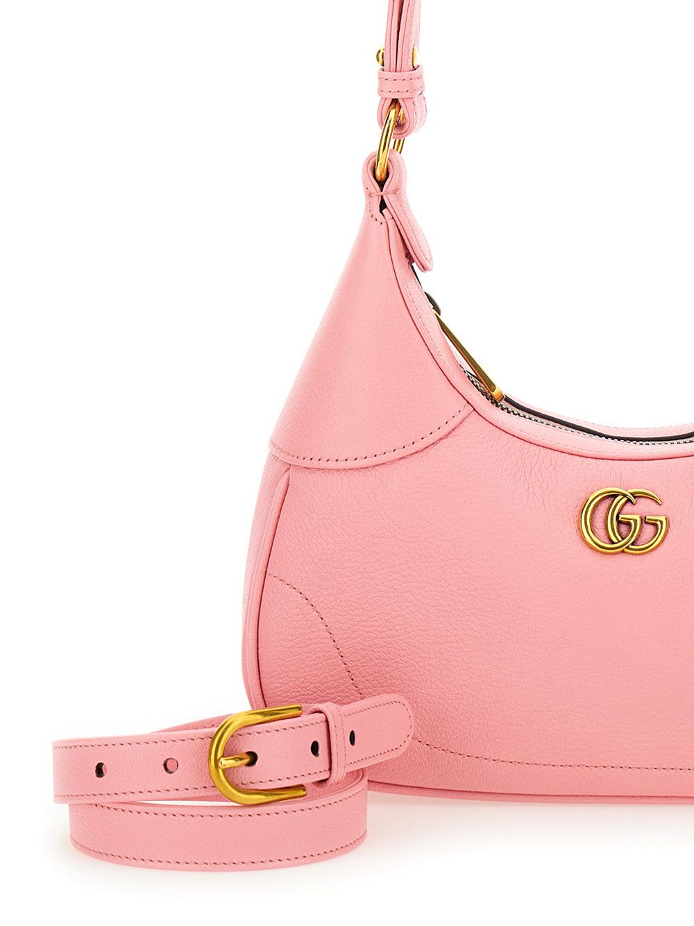 Gucci 'Aphrodite Small' Pink Shoulder Bag in Leather Woman Size ONE SIZE - 5 Thumbnail
