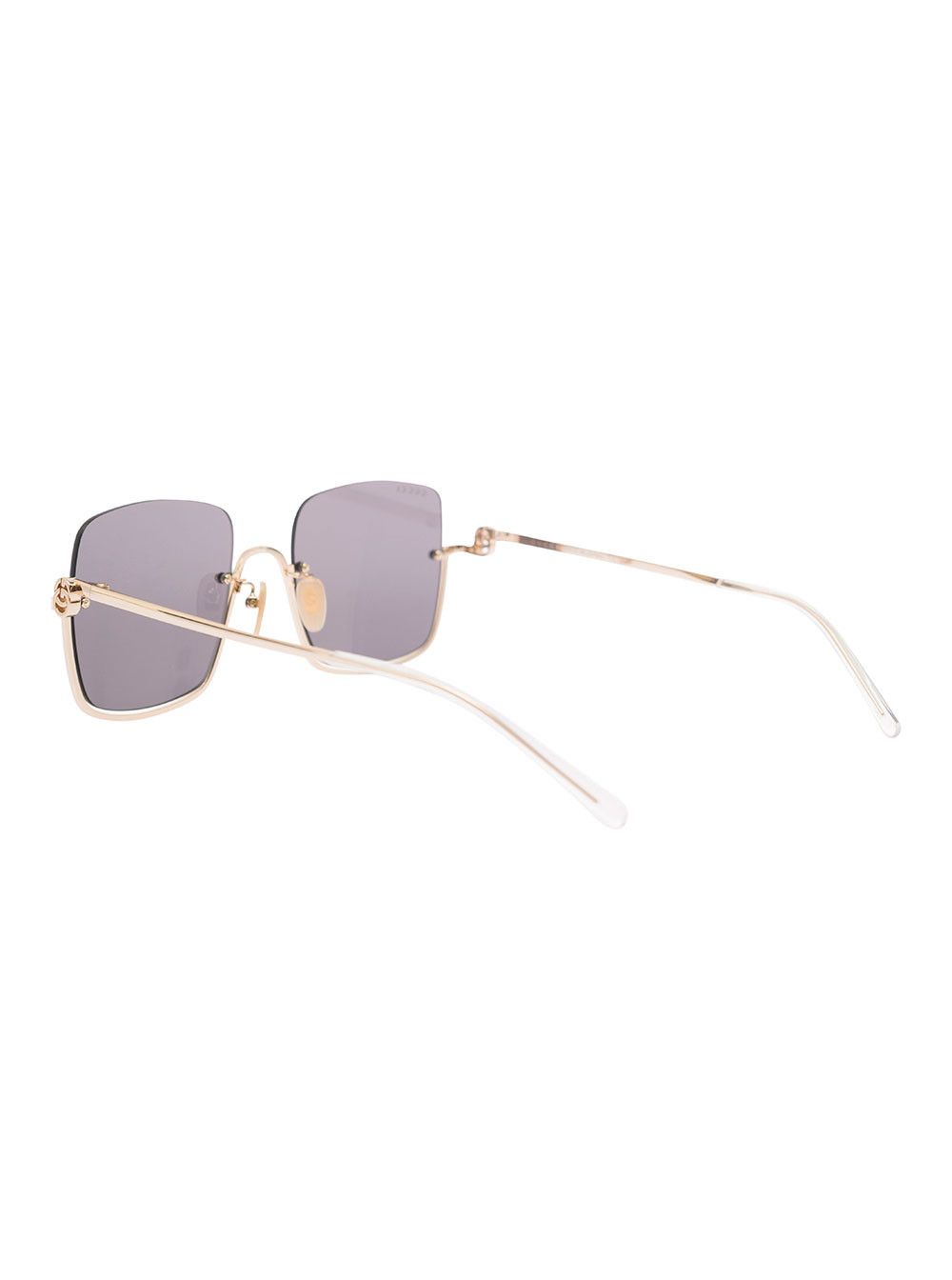 Gucci 'GG1279S' Gold-Colored Sunglasses with Thin Temples and Intrelocking G Detail in Metal Woman Size ONE SIZE - 2 Thumbnail