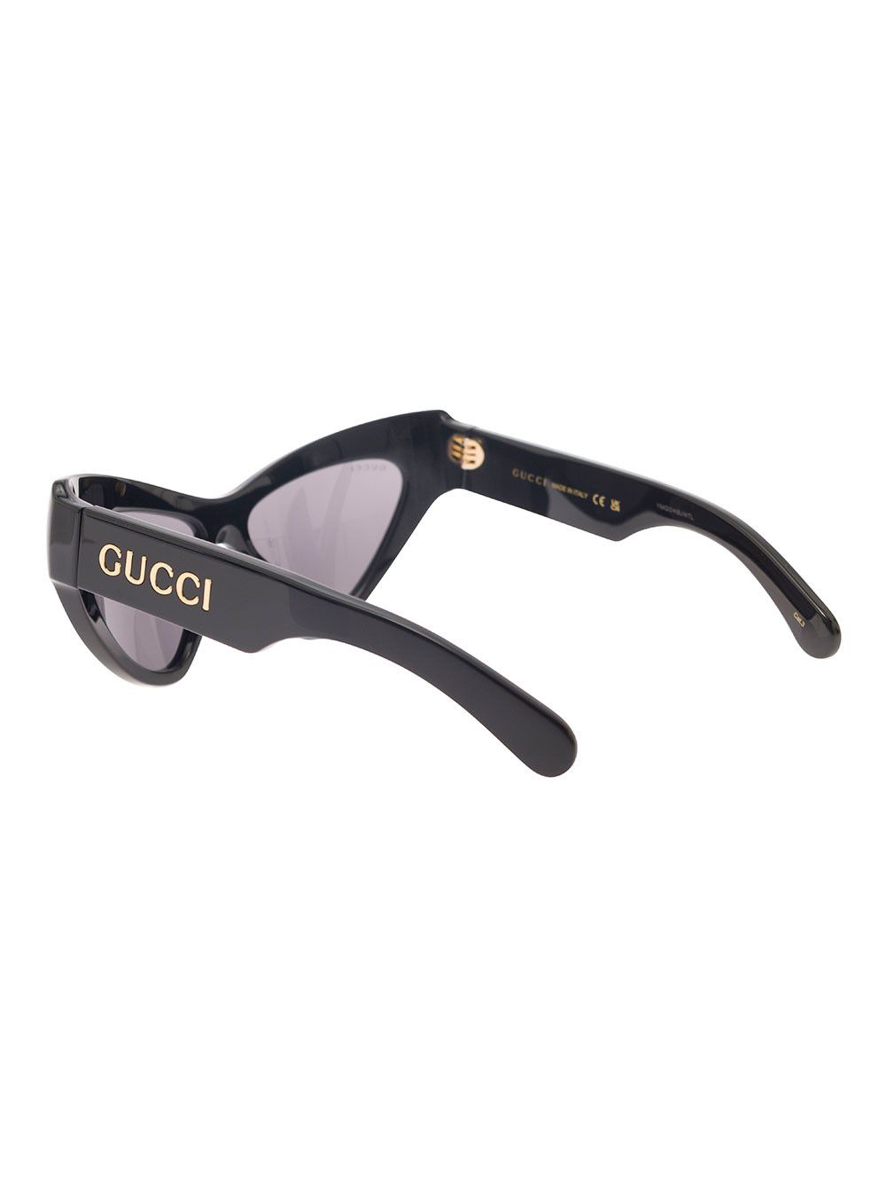 Gucci 'GG1294S' Black Cat-Eye Sunglasses with Logo Lettering in Shiny Acetate Woman Size ONE SIZE - 2 Thumbnail