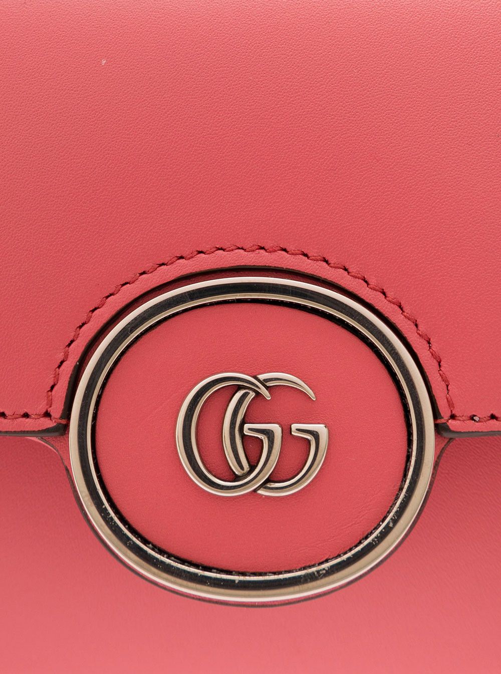 Gucci 'Petite GG' Mini Pink Shoulder Bag with Double G Detail in Leather Woman Size ONE SIZE - 4 Thumbnail