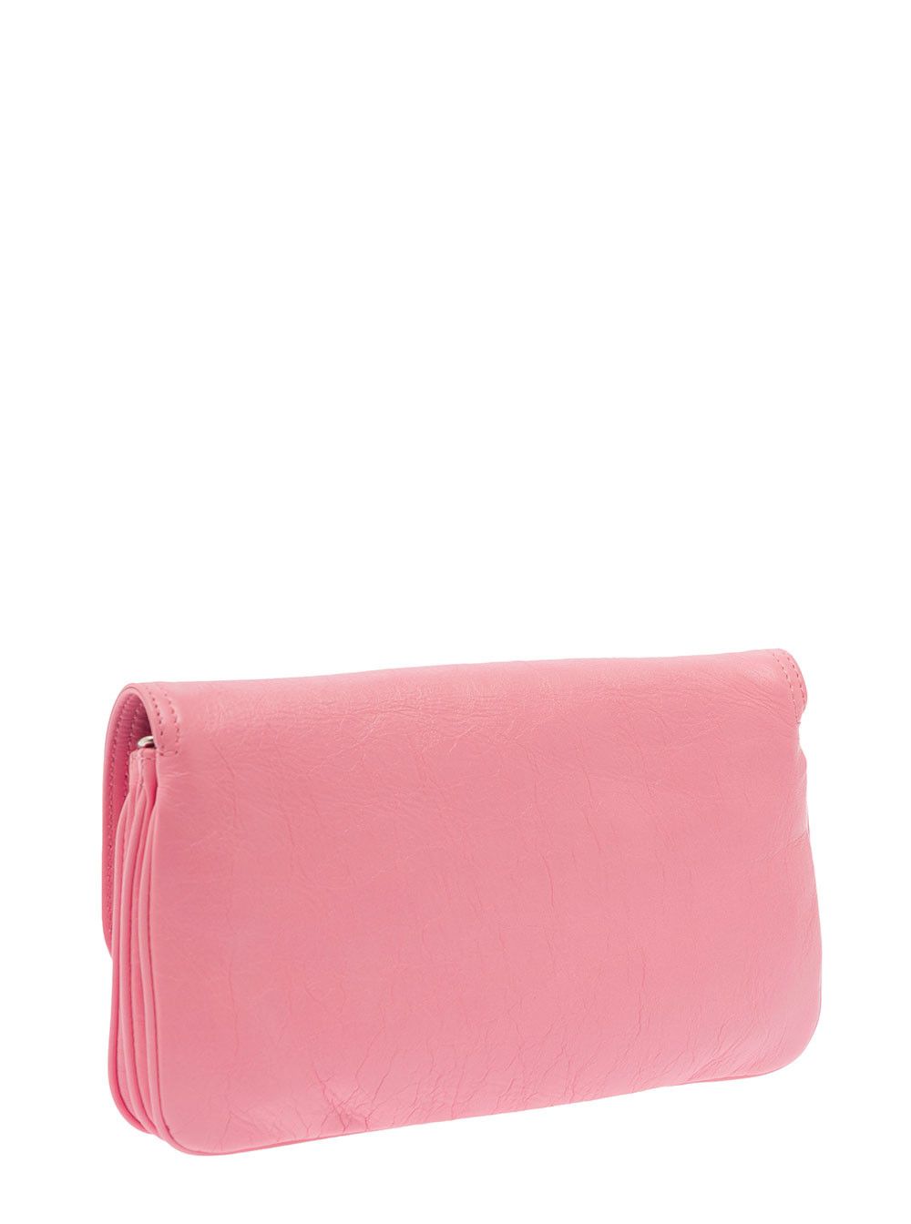 Balenciaga Pink Crossbody Bag with Palladium-tone BB Logo in Leather Woman Size ONE SIZE - 2 Thumbnail