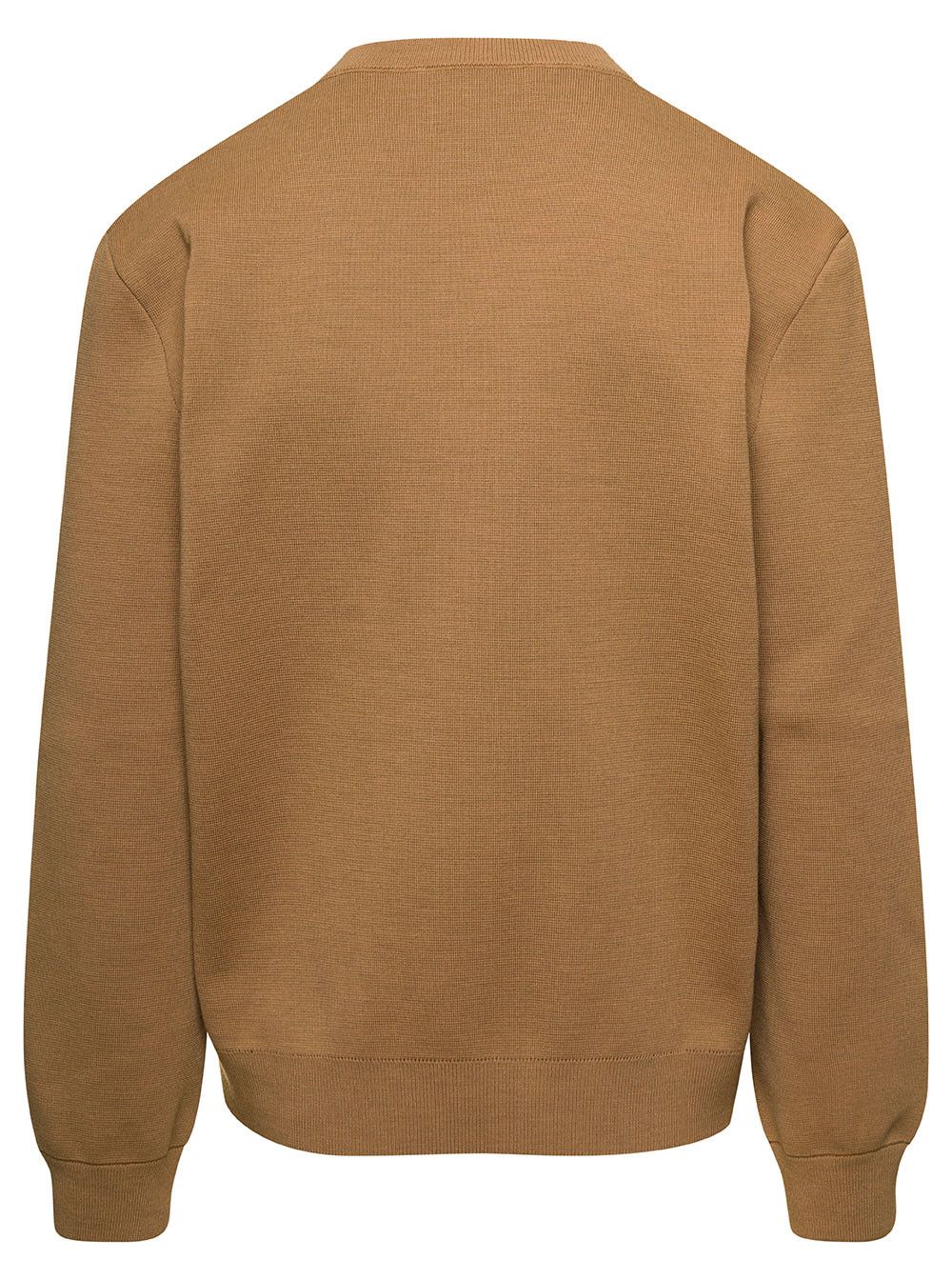 Gucci Beige Sweater with Interlocking G and V Neck in Wool Man Size US L / EU 52-54 / 3 - 2 Thumbnail