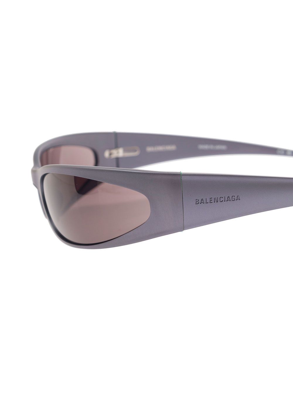 Balenciaga Grey 'Reverse Xpander 2.0 Rectangle' with Logo in Aluminum Woman Size ONE SIZE - 3 Thumbnail