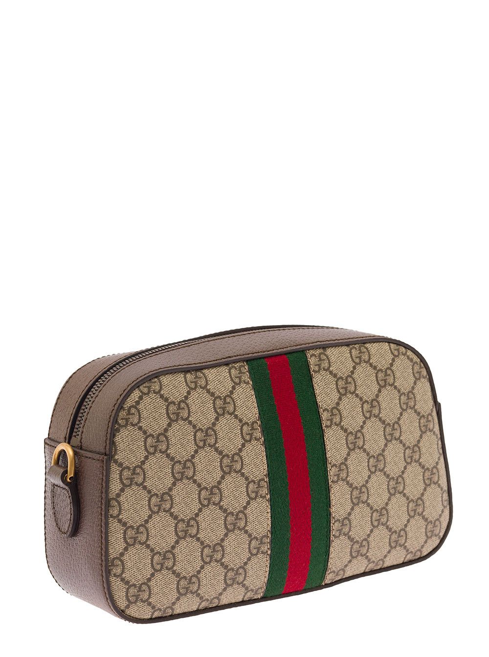 Gucci Beige 'Ophidia GG Small' Crossbody bag with Web in GG Canvas and Ebony Men Size ONE SIZE - 2 Thumbnail