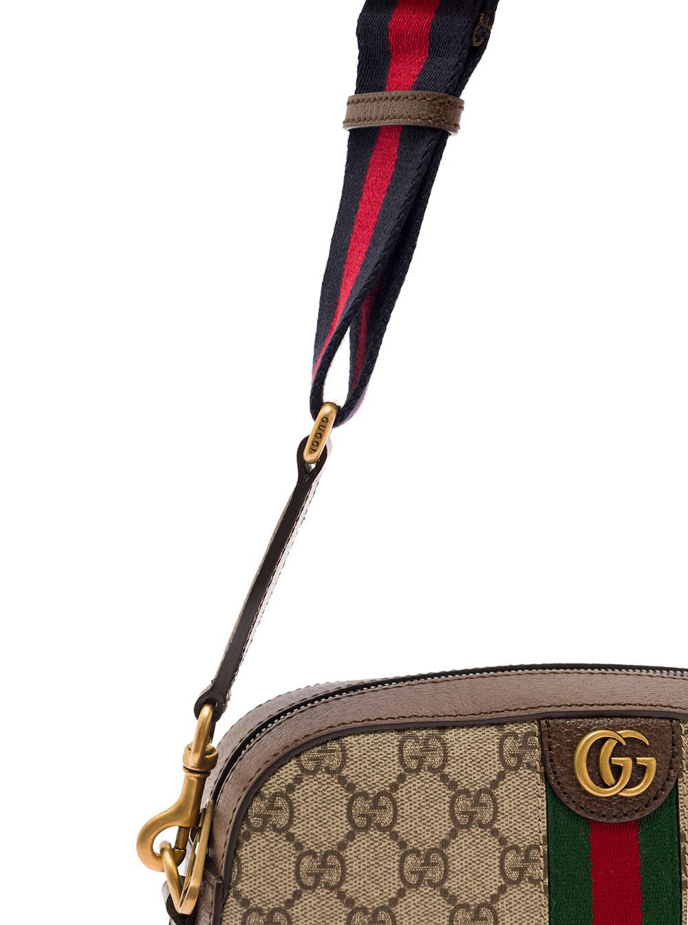 Gucci Beige 'Ophidia GG Small' Crossbody bag with Web in GG Canvas and Ebony Men Size ONE SIZE - 3 Thumbnail