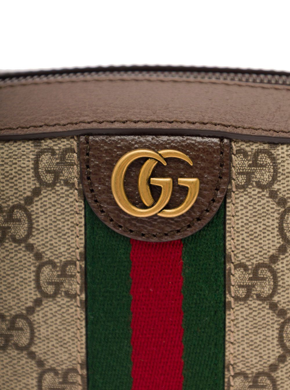 Gucci Beige 'Ophidia GG Small' Crossbody bag with Web in GG Canvas and Ebony Men Size ONE SIZE - 4 Thumbnail