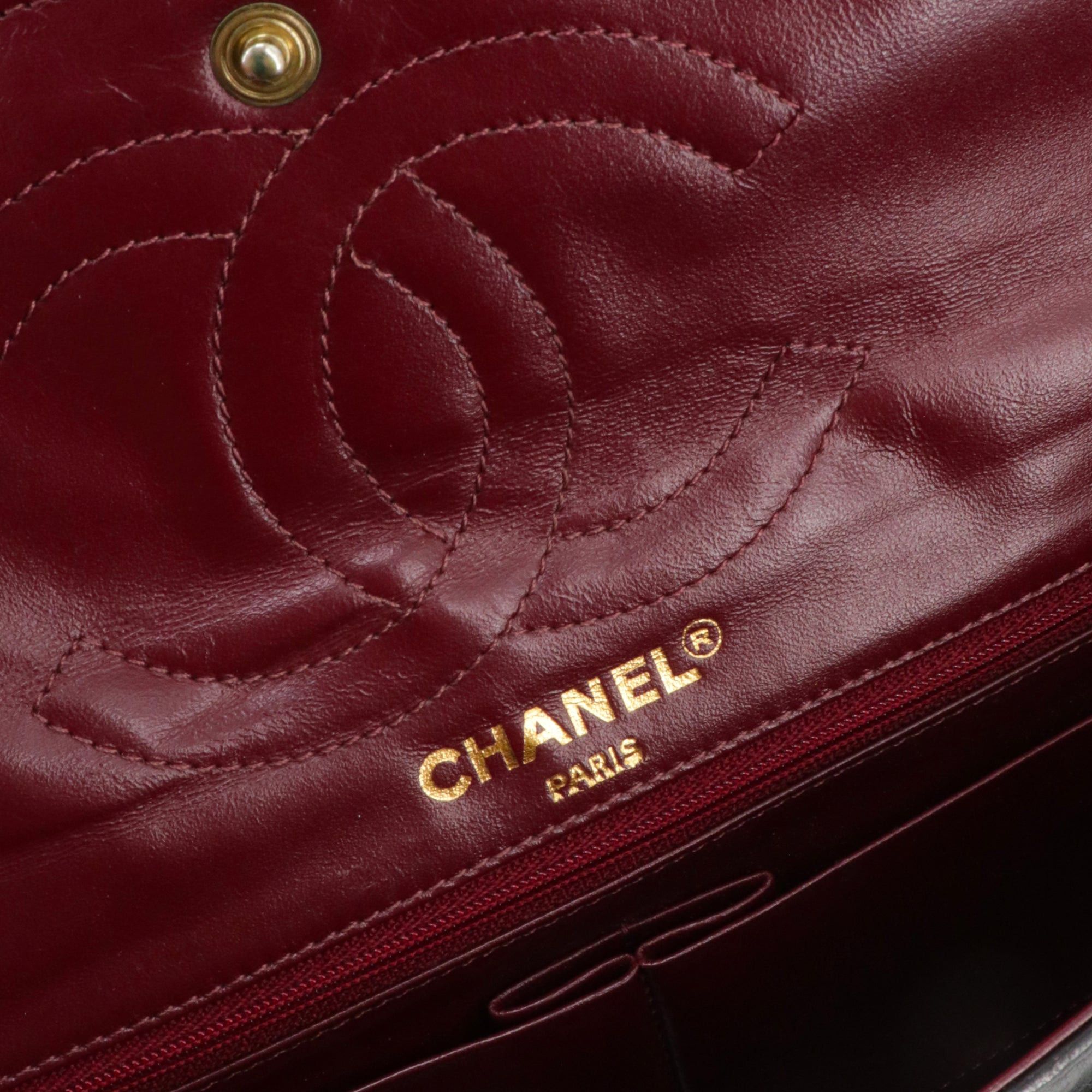 Chanel CHANEL - Chanel Paris Double Flap handbag in vintage black quilted leather Size ONE SIZE - 12 Thumbnail