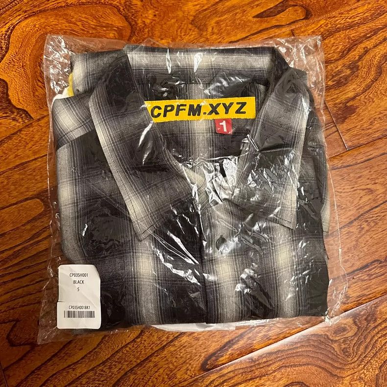 C.P. Company Black Checkered Shirt with Smiley Faces Size US S / EU 44-46 / 1 - 2 Thumbnail