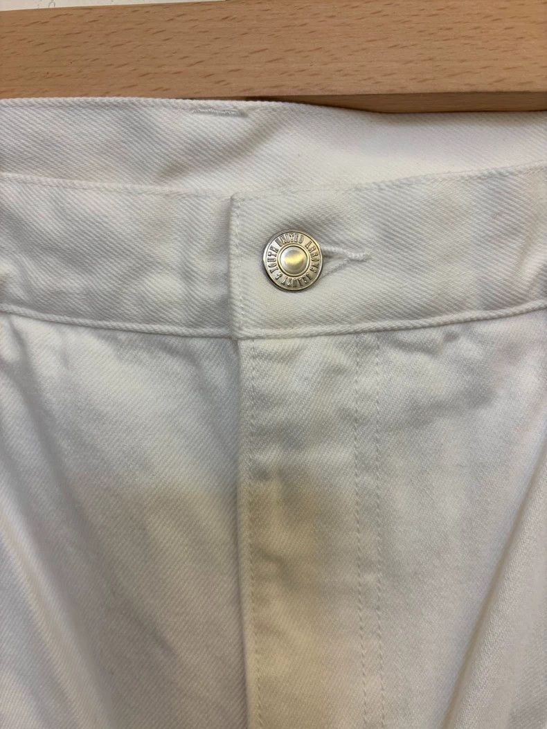 H&M Wide Leg Pants in Washed White Color Size US 30 / EU 46 - 2 Thumbnail