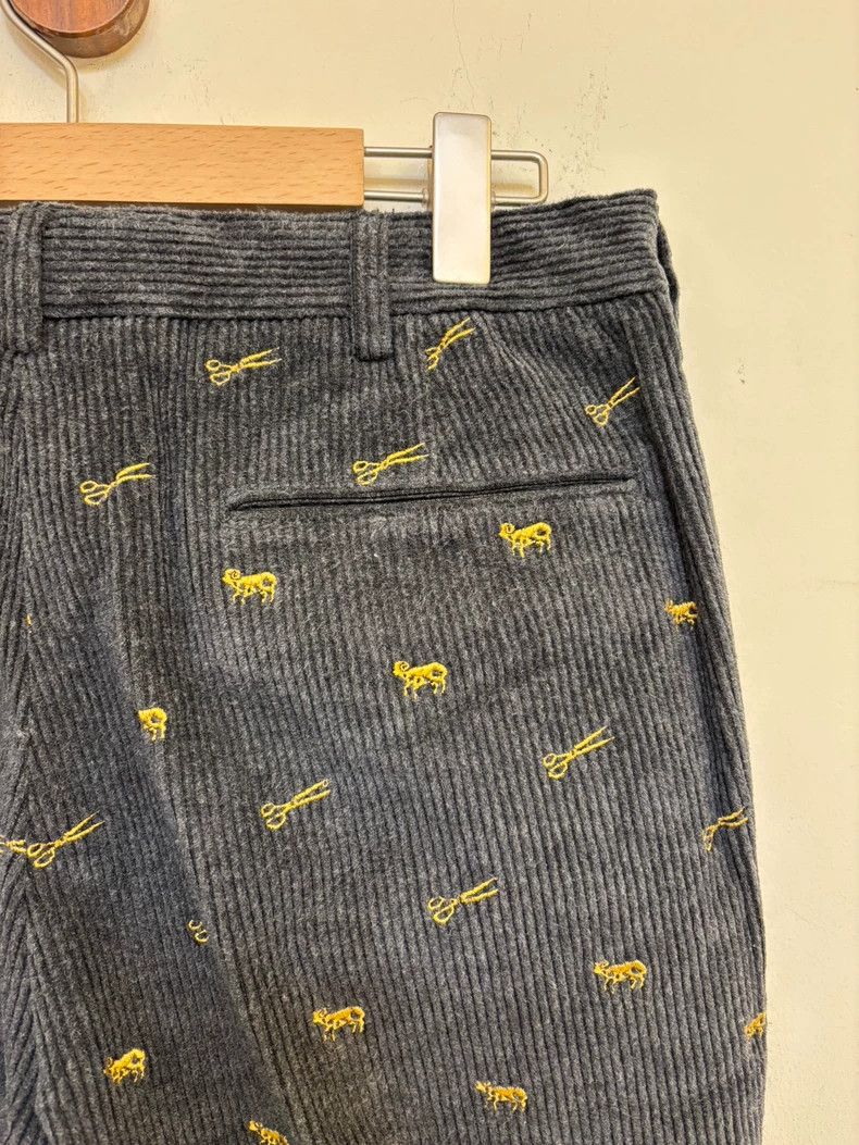J. Press Embroidered Corduroy Long Pants Size US 34 / EU 50 - 7 Thumbnail
