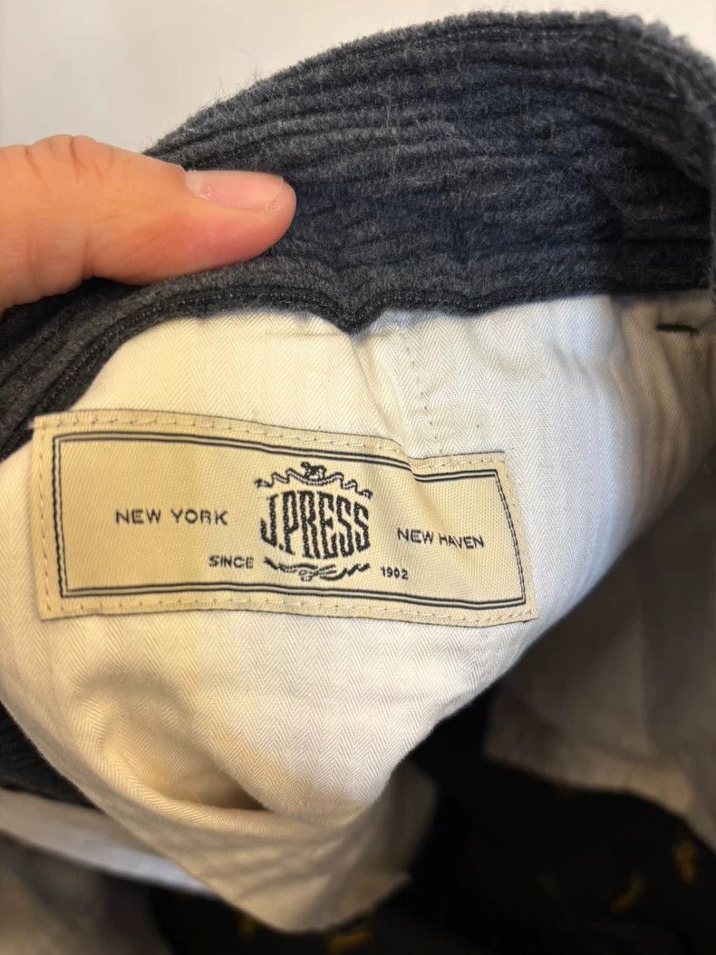 J. Press Embroidered Corduroy Long Pants Size US 34 / EU 50 - 9 Thumbnail