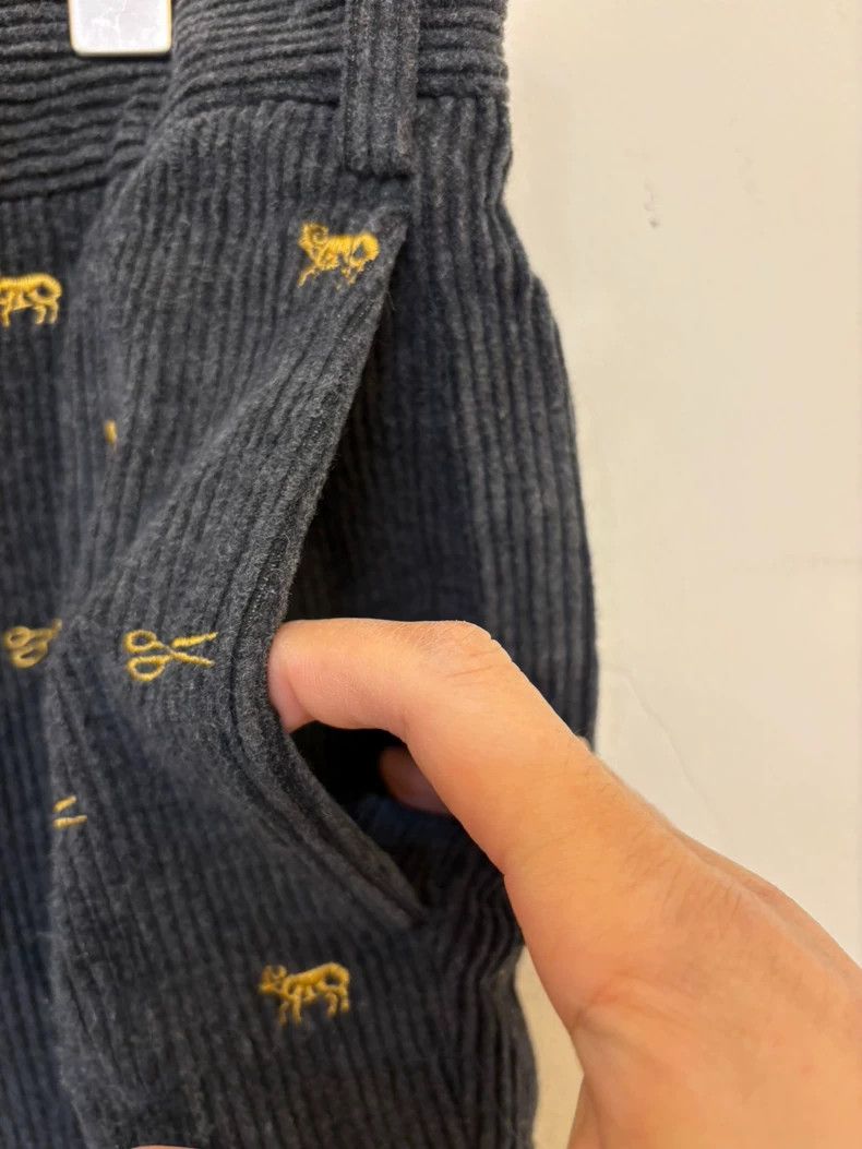 J. Press Embroidered Corduroy Long Pants Size US 34 / EU 50 - 4 Thumbnail