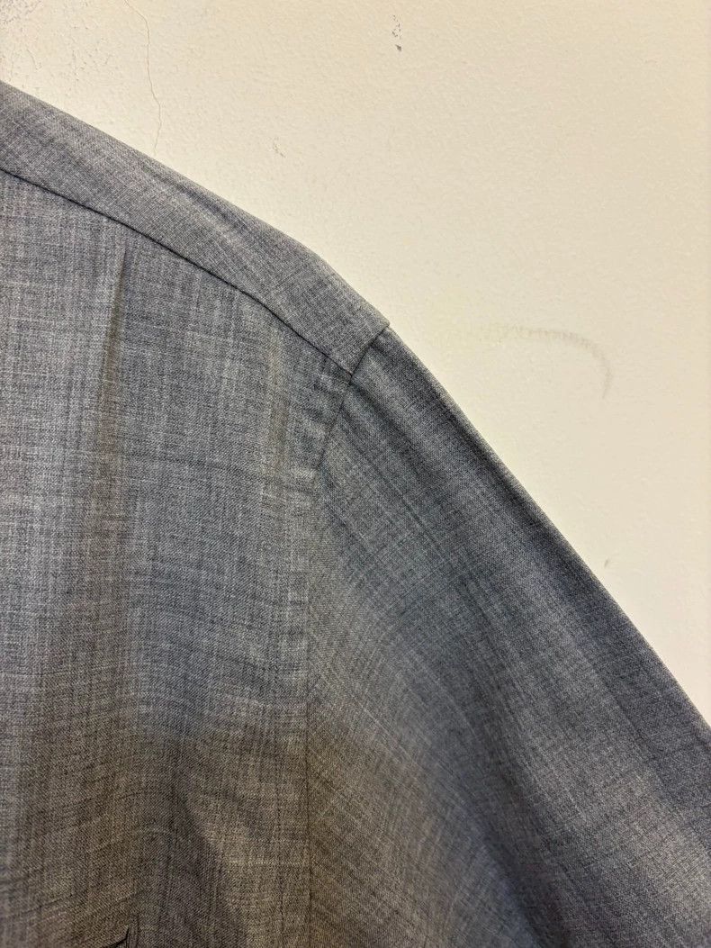Japanese Brand Stylish Grey Wool Shirt from Japanese Brand Size US M / EU 48-50 / 2 - 5 Thumbnail