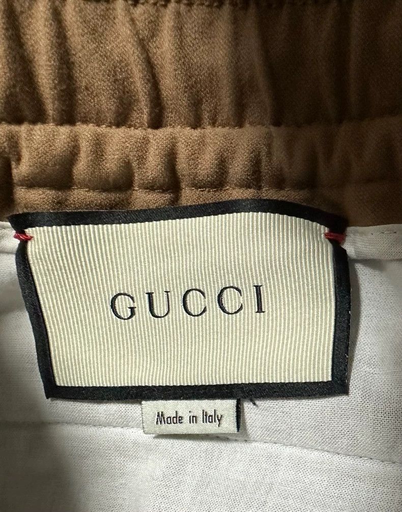 Gucci Gucci Men's Khaki Color Panel Joggers-dmc Size US 31 - 5 Thumbnail