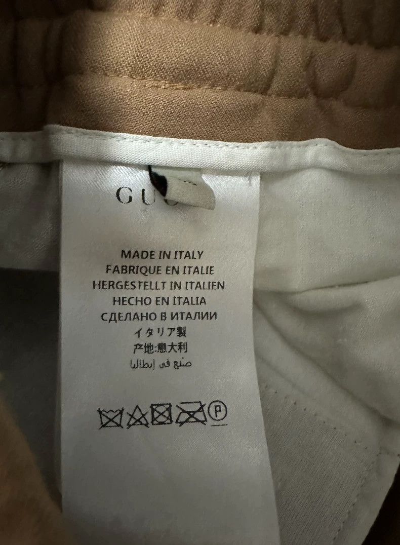 Gucci Gucci Men's Khaki Color Panel Joggers-dmc Size US 31 - 6 Thumbnail