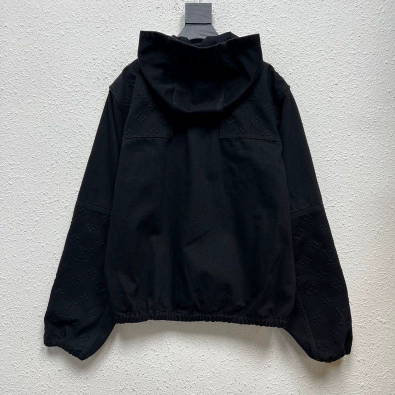 Louis Vuitton Louis Vuitton Black Logo Zip Jacket-dmc Size US XXL / EU 58 / 5 - 2 Thumbnail