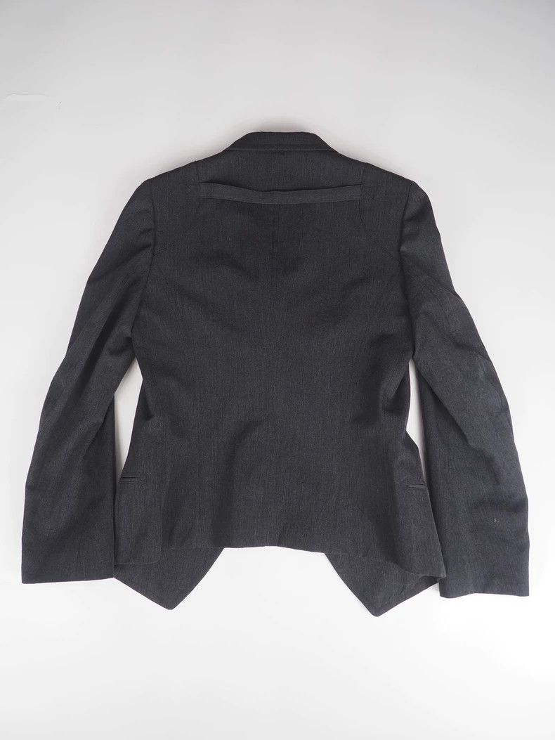 Y's Y's Women Dark Gray Wool Blazer-dmc Size M / US 6-8 / IT 42-44 - 2 Thumbnail