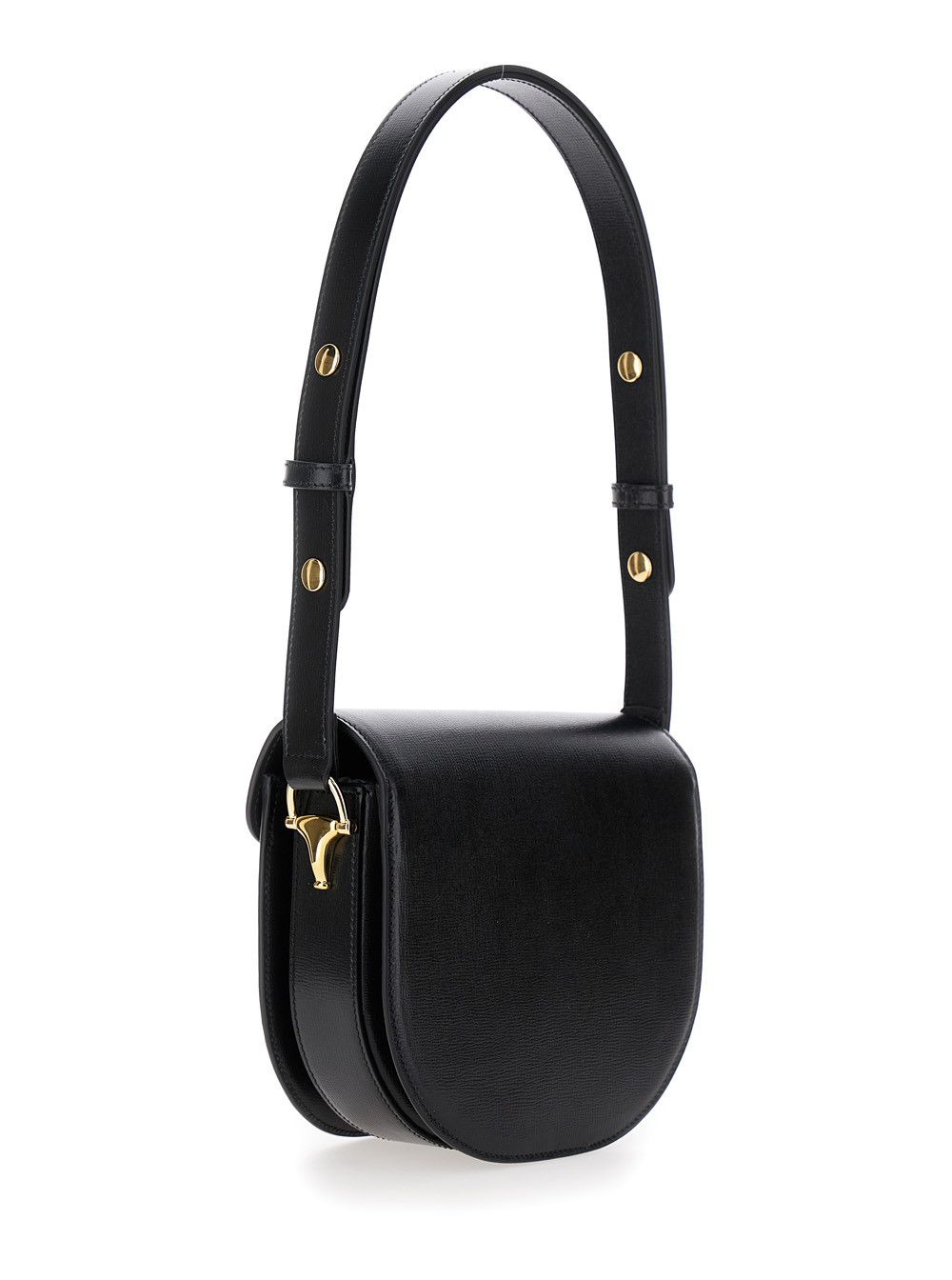 Gucci 'Gucci Horsebit 1955' Mini Black Shoulder Bag with Horsebit Detail in Leather Woman Size ONE SIZE - 3 Thumbnail
