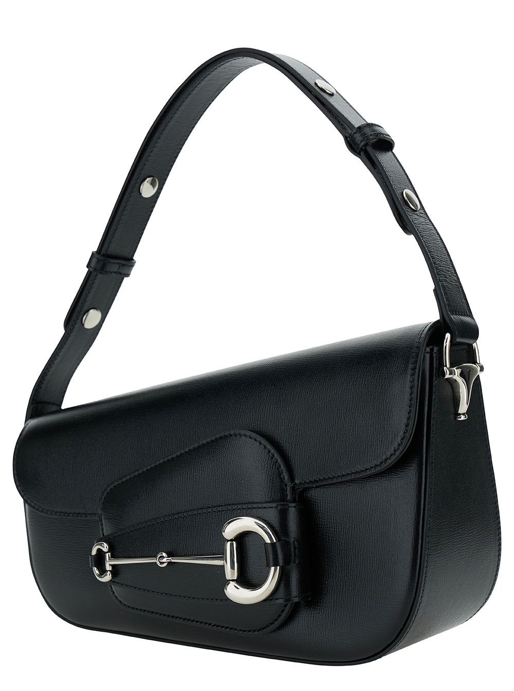 Gucci 'Gucci Horsebit 1955 Small' Black Shoulder Bag with Horsebit Detail in Leather Woman Size ONE SIZE - 2 Thumbnail