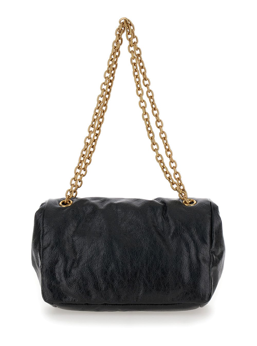 Balenciaga 'Monaco chain' Black Shoulder Bag in Leather Woman Size ONE SIZE - 4 Thumbnail