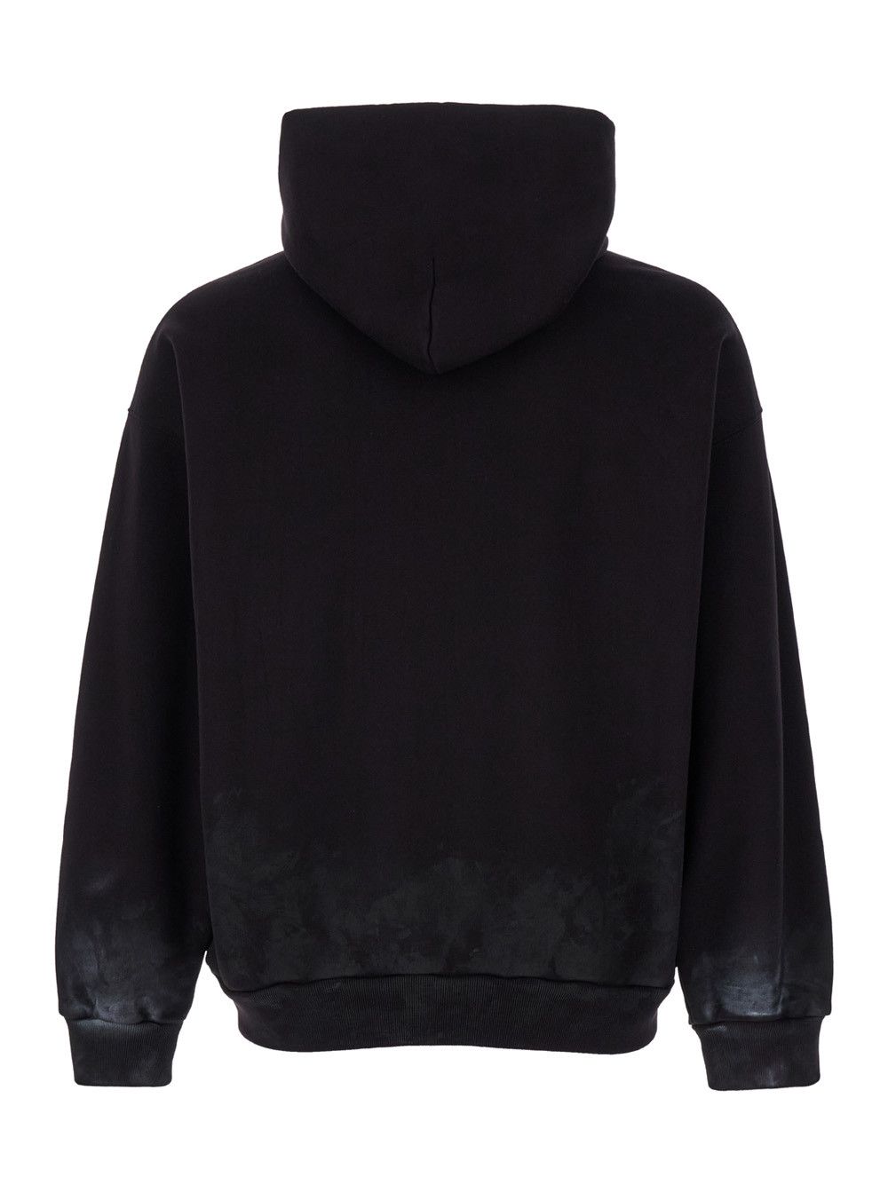 Balenciaga Black Hoodie with Metal BB Stencil Motif in Dirty Effect Cotton Man Size US XXS / EU 40 - 2 Thumbnail