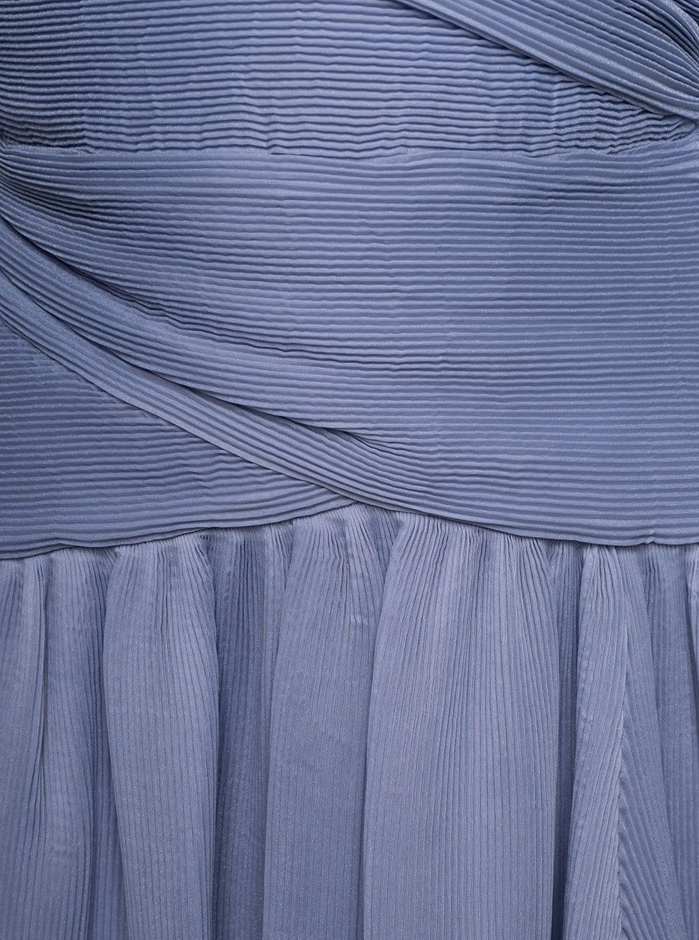 Zimmermann Light-Blue Pleated Mini Dress in Chiffon Woman Size S / US 4 / IT 40 - 3 Thumbnail
