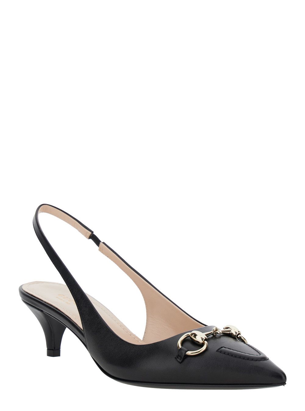 Gucci 'Erin' Black Pumps with Horsebit Detail in Leather Woman Size US 8.5 / IT 38.5 - 2 Thumbnail