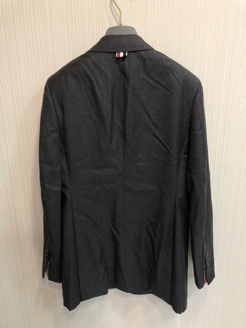 Thom Browne Classic Grey Wool Coat by Thom Browne-dmc Size US L / EU 52-54 / 3 - 4 Thumbnail