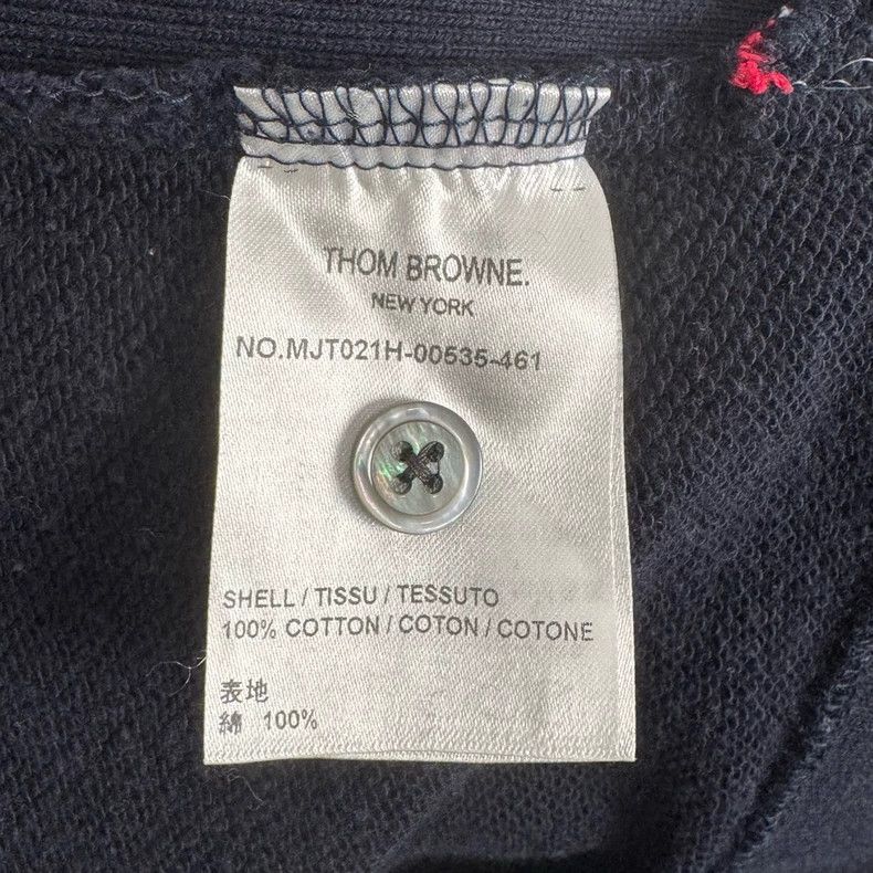Thom Browne Navy Blue Four-Stripe Sweatshirt Size 1-dmc Size US S / EU 44-46 / 1 - 5 Thumbnail