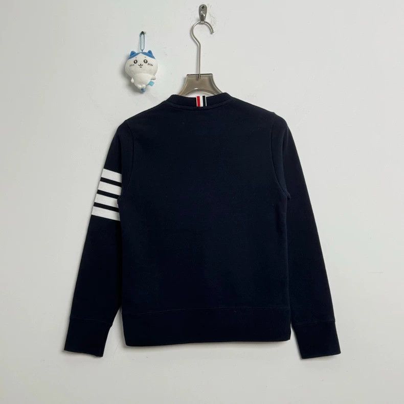 Thom Browne Navy Blue Four-Stripe Sweatshirt Size 1-dmc Size US S / EU 44-46 / 1 - 4 Thumbnail