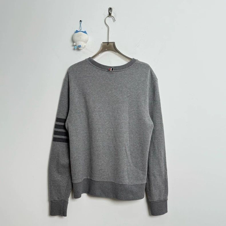 Thom Browne Thom Browne Gray Striped Sweatshirt-dmc Size US L / EU 52-54 / 3 - 3 Thumbnail