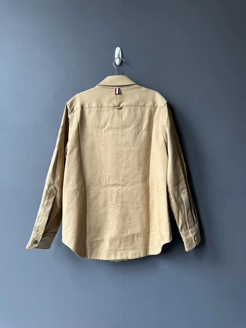 Thom Browne Thom Browne Khaki Work Shirt Jacket-dmc Size US M / EU 48-50 / 2 - 2 Thumbnail
