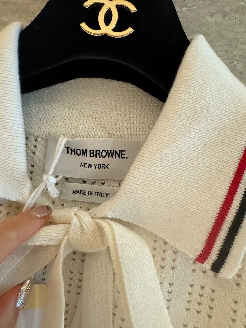 Thom Browne Thom Browne Knitted Tie Front Top-dmc Size US M / EU 48-50 / 2 - 5 Thumbnail