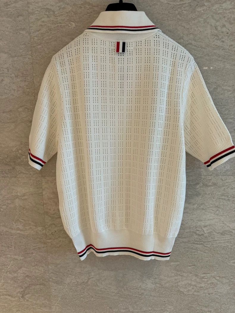 Thom Browne Thom Browne Knitted Tie Front Top-dmc Size US M / EU 48-50 / 2 - 8 Thumbnail