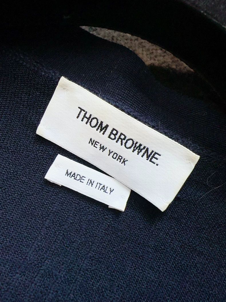 Thom Browne Thom Browne Navy V-Neck Knit Cardigan-dmc Size US M / EU 48-50 / 2 - 7 Thumbnail