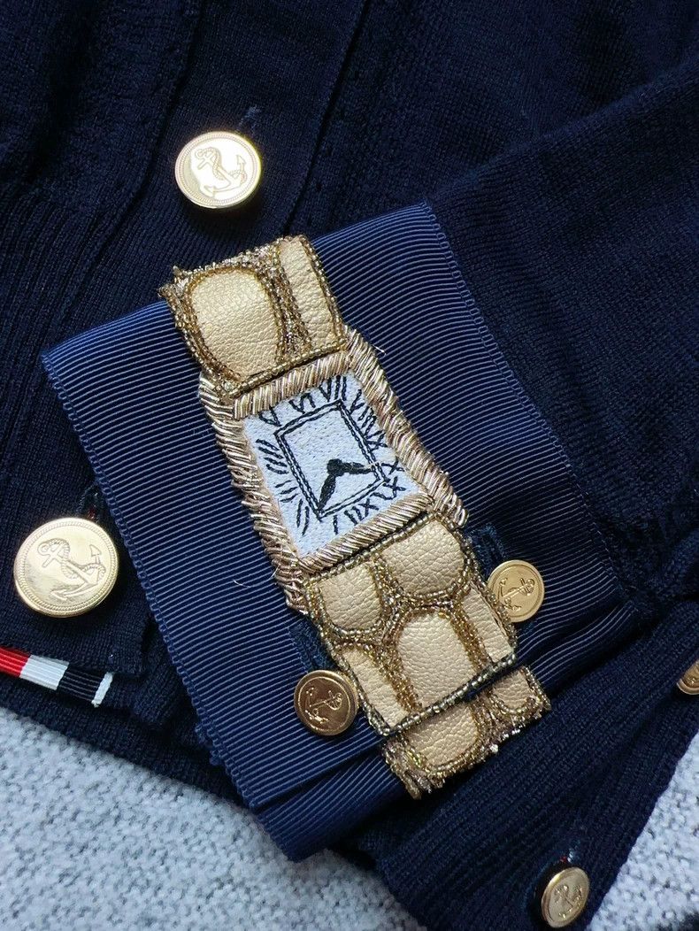 Thom Browne Thom Browne Navy V-Neck Knit Cardigan-dmc Size US M / EU 48-50 / 2 - 6 Thumbnail