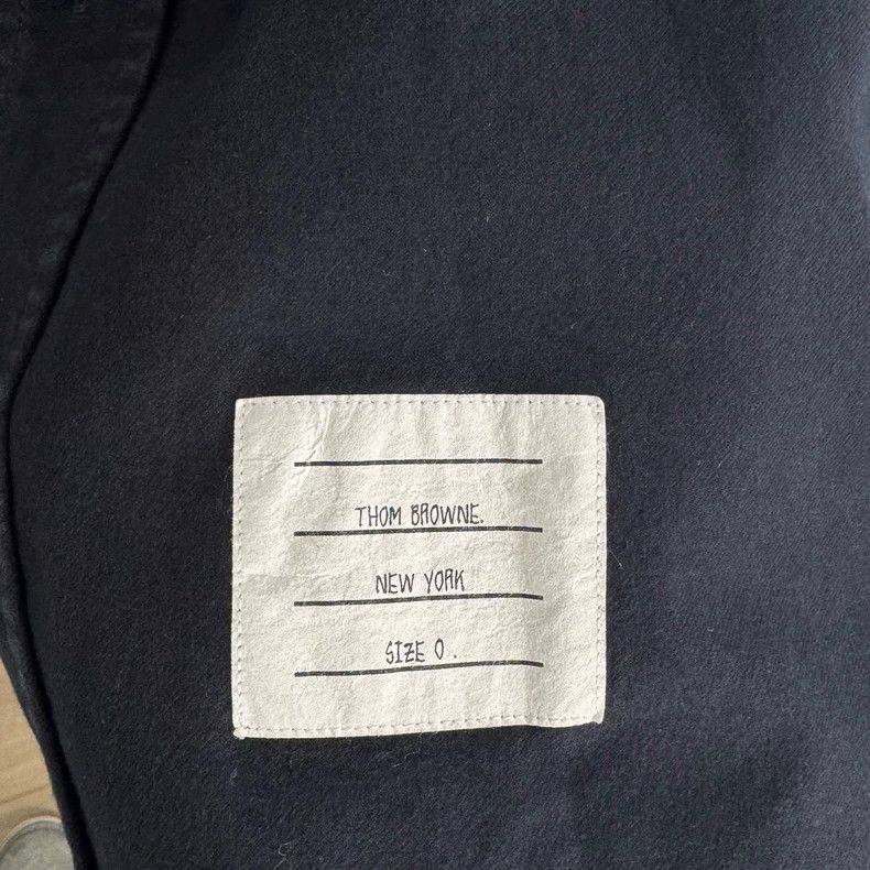 Thom Browne Thom Browne Navy Flannel Striped Shirt-dmc Size US XS / EU 42 / 0 - 2 Thumbnail