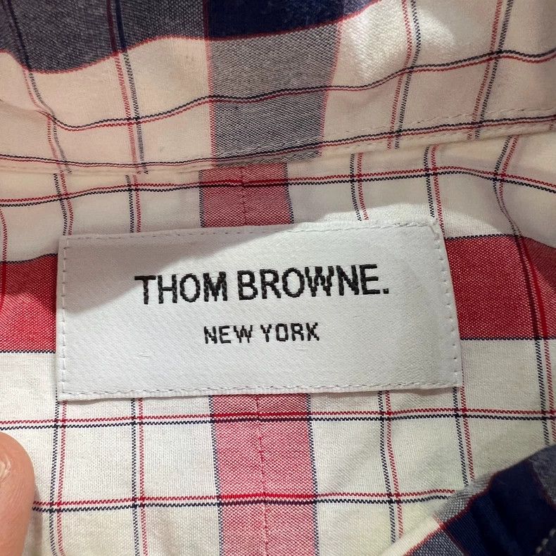 Thom Browne Thom Browne Red Checkered Shirt-dmc Size US S / EU 44-46 / 1 - 5 Thumbnail