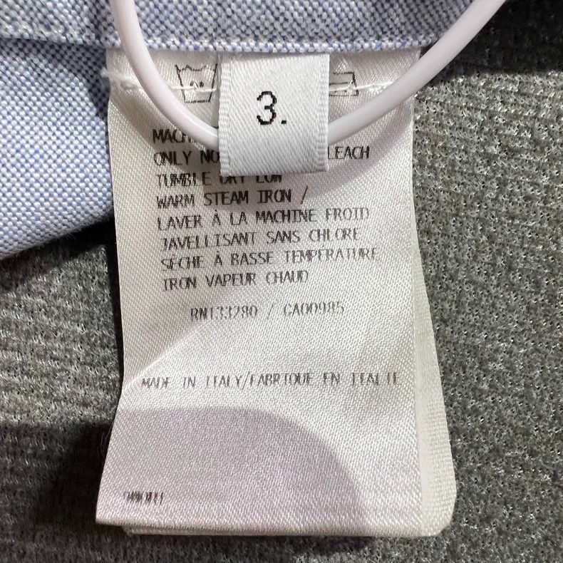 Thom Browne Thom Browne Light Blue Button-Up Shirt-dmc Size US M / EU 48-50 / 2 - 7 Thumbnail