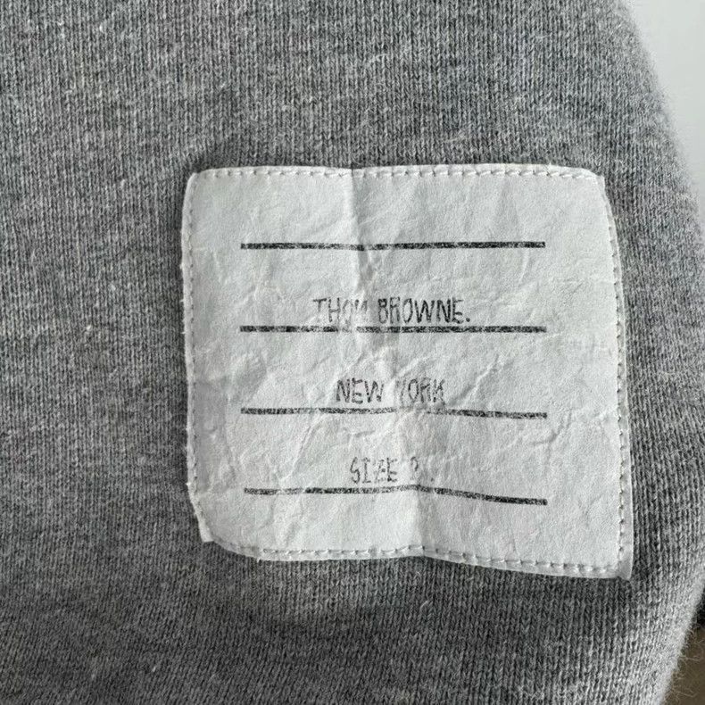 Thom Browne Gray Logo Sweatshirt by Thom Browne-dmc Size US M / EU 48-50 / 2 - 2 Thumbnail