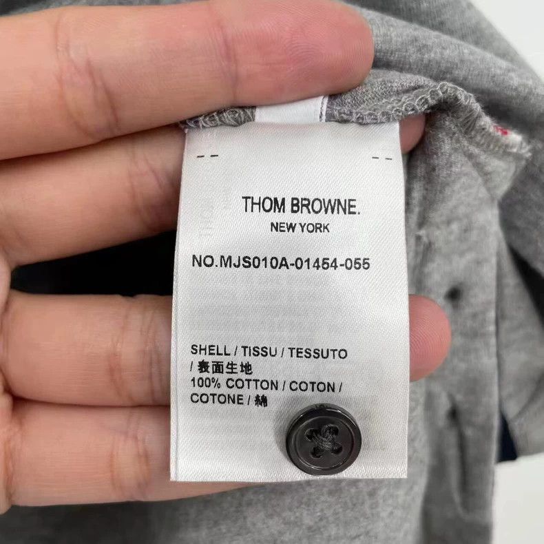 Thom Browne Thom Browne Gray Short Sleeve Pocket Tee-dmc Size US M / EU 48-50 / 2 - 4 Thumbnail