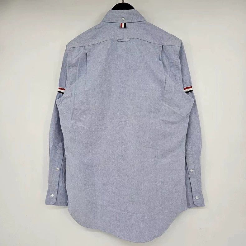 Thom Browne Thom Browne Blue Pocket Striped Shirt-dmc Size US M / EU 48-50 / 2 - 2 Thumbnail