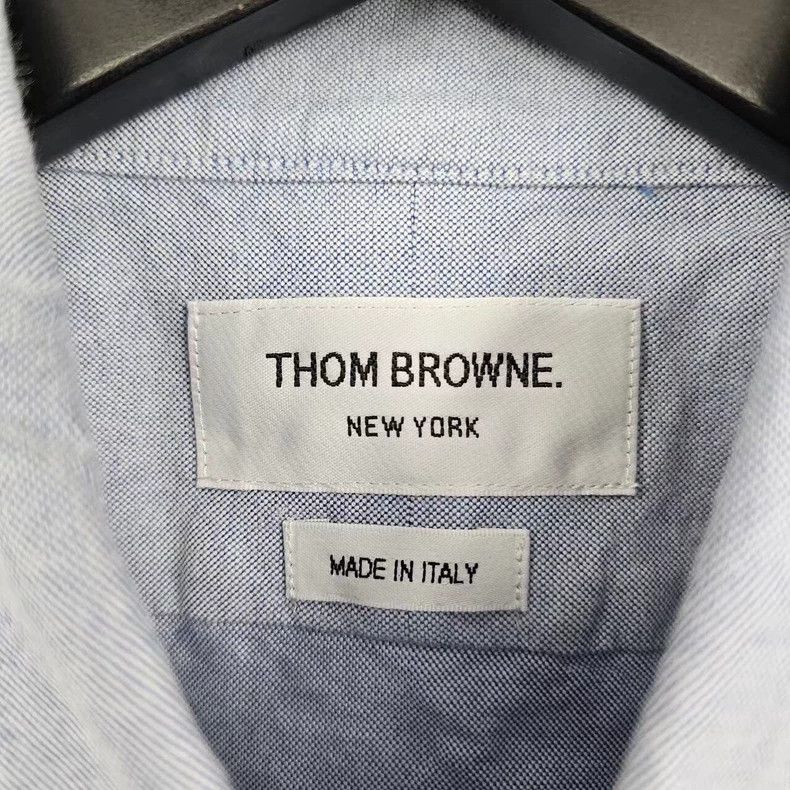 Thom Browne Thom Browne Blue Pocket Striped Shirt-dmc Size US M / EU 48-50 / 2 - 3 Thumbnail